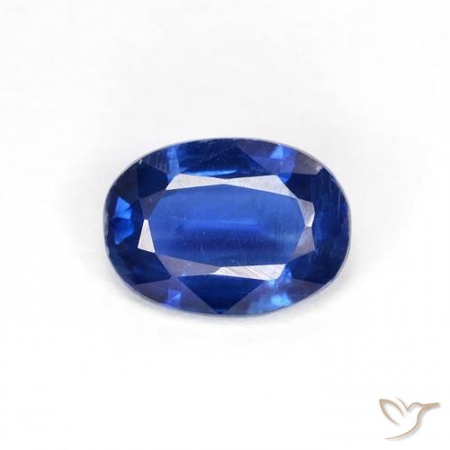 0.89ct Natural Navy Blue Kyanite, Oval, VS