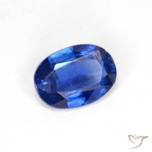 0.89 ct Blue Kyanite Stone, Natural Kyanite in Oval Facet Shape for Sale
