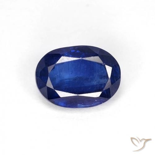1.10ct Natural Dark Blue Kyanite, Oval, VS-SI