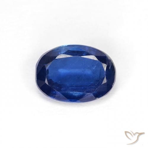 0.97ct Natural Navy Blue Kyanite, Oval, VS-SI