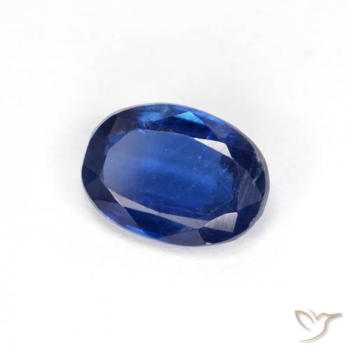 0.97 ct Blue Kyanite Stone, Natural Kyanite in Oval Facet Shape for Sale