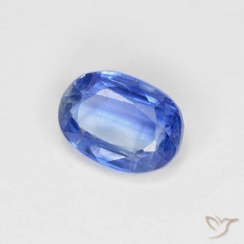 1.09 ct Blue Kyanite Stone, Natural Kyanite in Oval Facet Shape for Sale