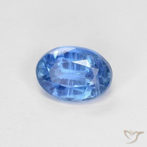 1.09 ct Blue Kyanite Stone, Natural Kyanite in Oval Facet Shape for Sale