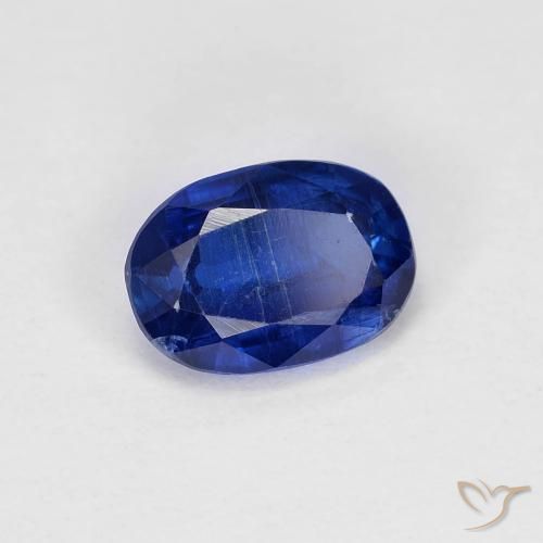 1.08 ct Blue Kyanite Stone, Natural Kyanite in Oval Facet Shape for Sale