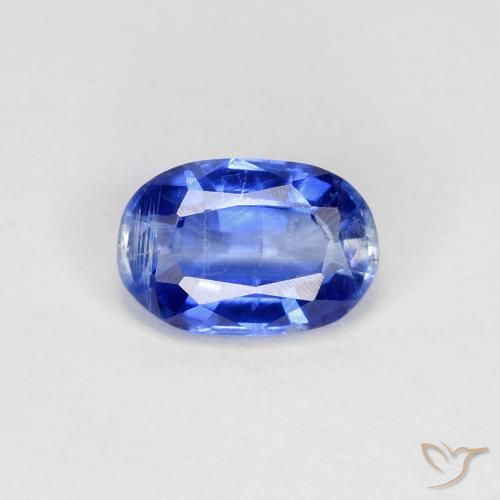 0.83ct Natural True Blue Kyanite, Oval, VS-SI