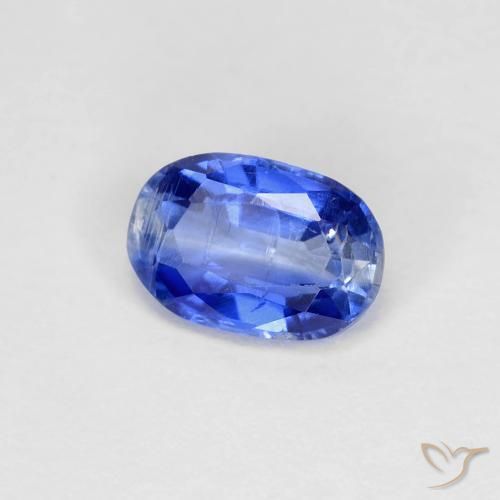 0.83 ct Blue Kyanite Stone, Natural Kyanite in Oval Facet Shape for Sale