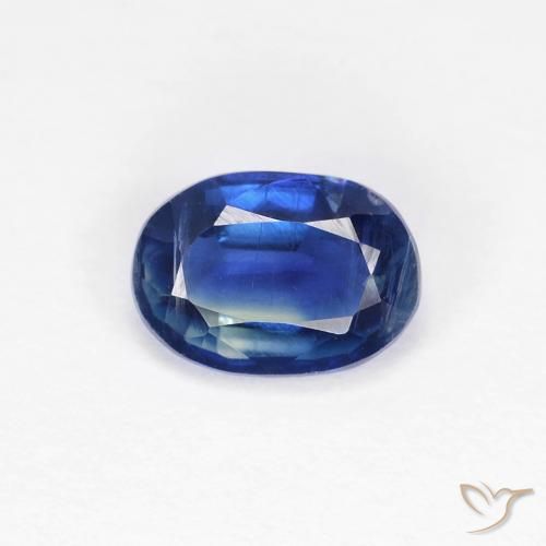 0.99ct Natural Deep Blue Kyanite, Oval, VS-SI