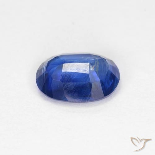 Kyanite Gemstone in 7.1 x 5.2 mm Size for Sale, Kyanite Stone in Dark Blue Color