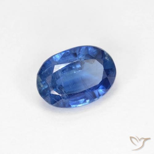 1.20 ct Blue Kyanite Stone, Natural Kyanite in Oval Facet Shape for Sale