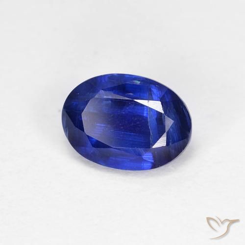1.26 ct Blue Kyanite Stone, Natural Kyanite in Oval Facet Shape for Sale