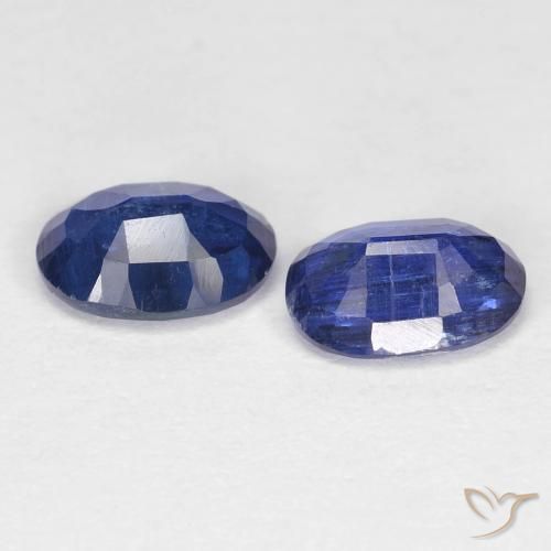 Kyanite Gemstones in 7 x 5 mm (calibrated) Size for Sale, Kyanite Stones in Deep Blue Color