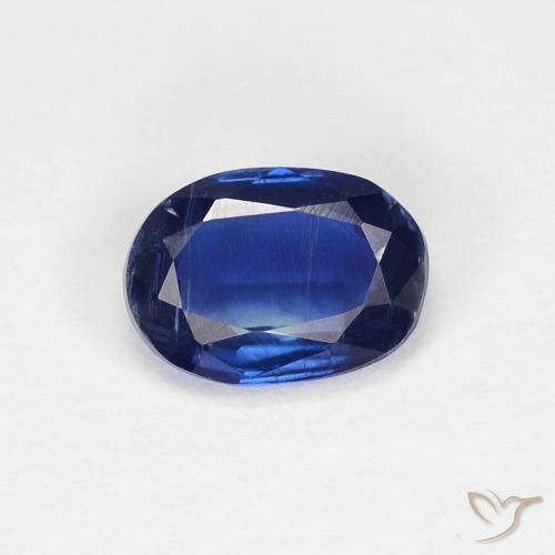 0.98ct Natural Deep Blue Kyanite, Oval, VS