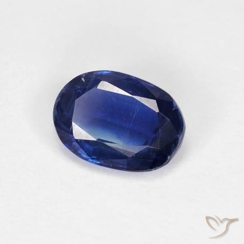0.98 ct Blue Kyanite Stone, Natural Kyanite in Oval Facet Shape for Sale