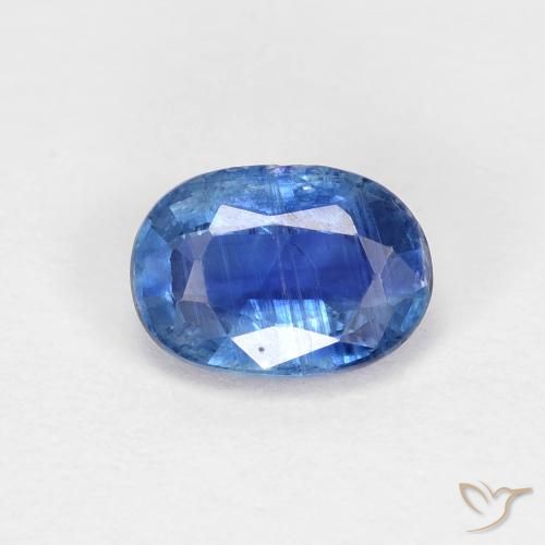 0.96ct Natural Bright Blue Kyanite, Oval, VS