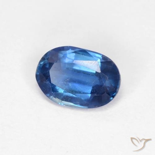 0.87 ct Blue Kyanite Stone, Natural Kyanite in Oval Facet Shape for Sale