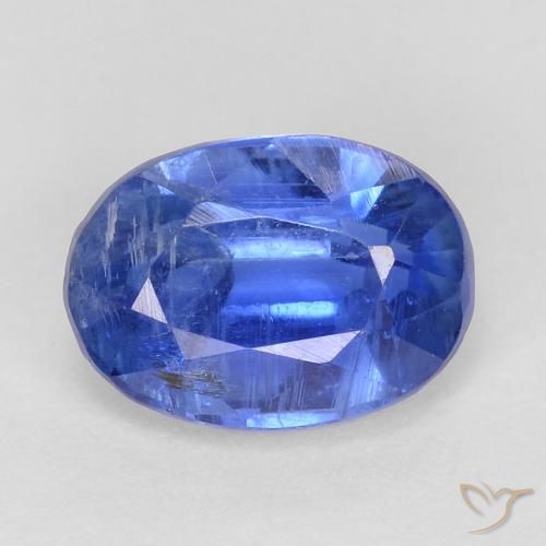1.09 ct Blue Kyanite, 7 x 5 mm Oval Cut From Nepal, Photo A