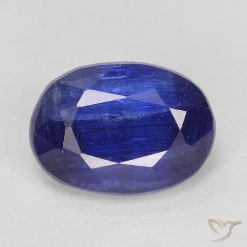1.07ct Natural Intense Navy Blue Kyanite, Oval, SI