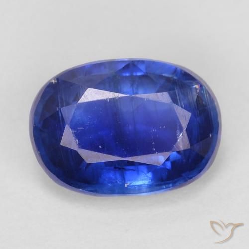 1.15ct Natural Intense Navy Blue Kyanite, Oval, SI