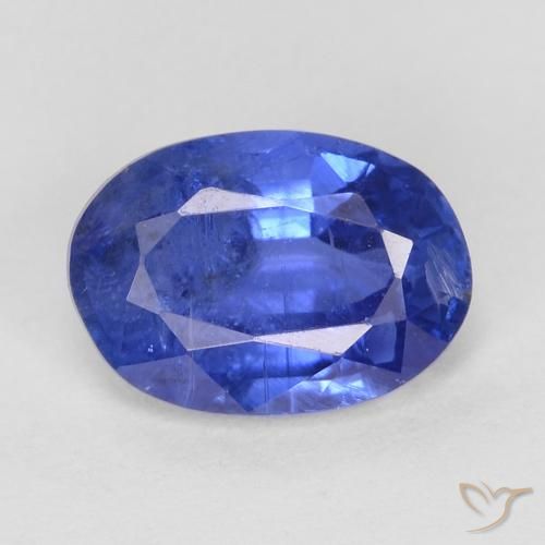 0.91ct Natural Dark Blue Kyanite, Oval, SI