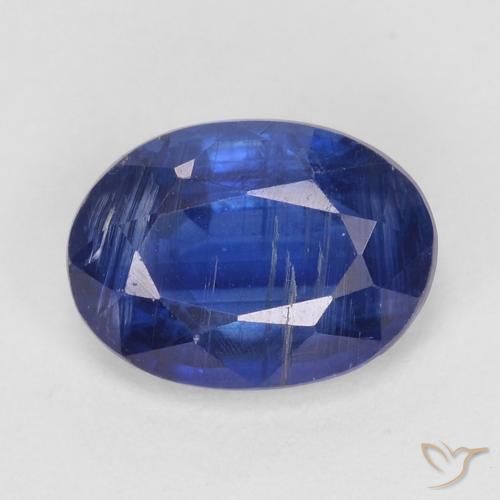 1.00ct Natural Intense Navy Blue Kyanite, Oval, SI