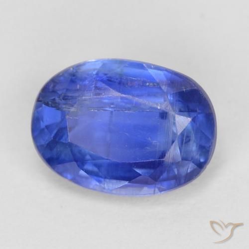 1.08 ct Blue Kyanite Stone, Natural Kyanite in Oval Facet Shape for Sale