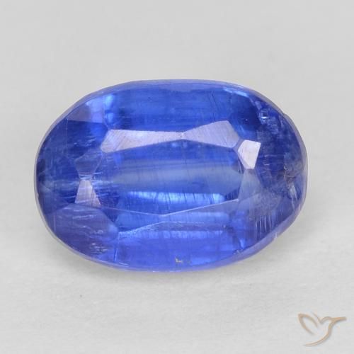 1.30ct Natural Deep Azure Blue Kyanite, Oval, SI