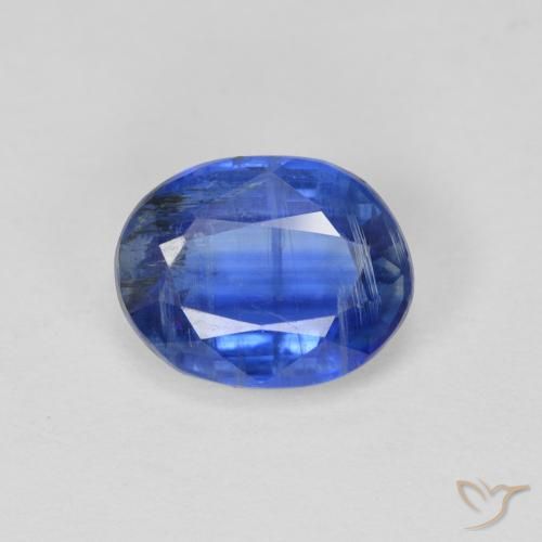 2.57ct Natural Deep Blue Kyanite, Oval, SI