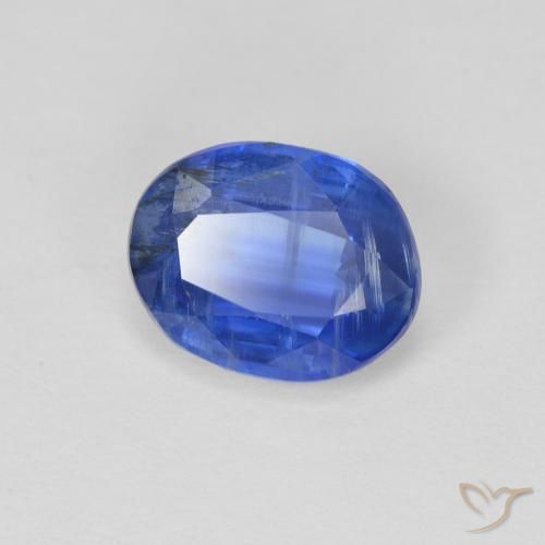 2.57 ct Blue Kyanite Stone, Natural Kyanite in Oval Facet Shape for Sale