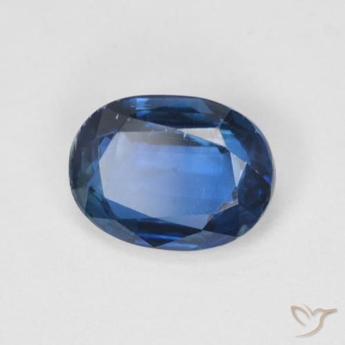 1.50 ct Blue Kyanite Stone, Natural Kyanite in Oval Facet Shape for Sale
