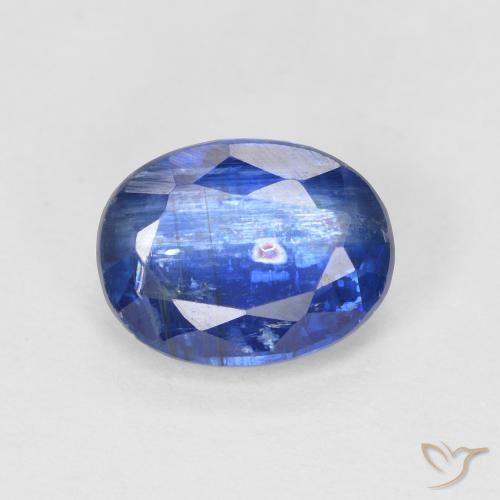 1.67ct Natural Dark Blue Kyanite, Oval, SI