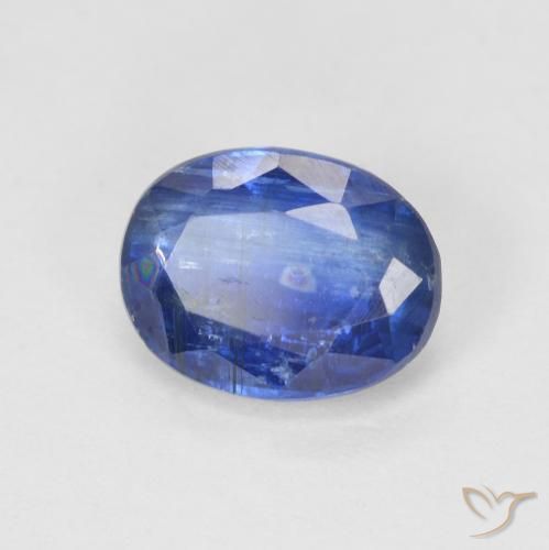 1.67 ct Blue Kyanite Stone, Natural Kyanite in Oval Facet Shape for Sale