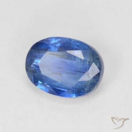1.87 ct Blue Kyanite Stone, Natural Kyanite in Oval Facet Shape for Sale