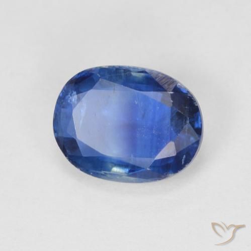 1.72 ct Blue Kyanite Stone, Natural Kyanite in Oval Facet Shape for Sale