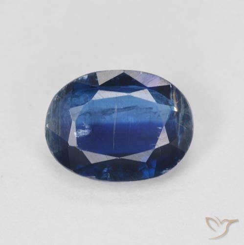 1.62 ct Blue Kyanite, 8.2 x 6.1 mm Oval Cut From Nepal, Photo A