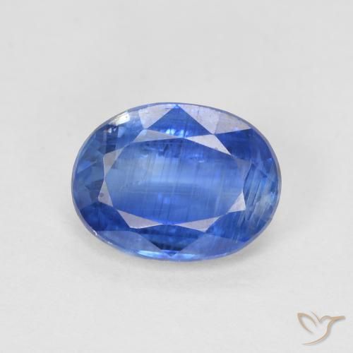 1.55ct Natural Deep Blue Kyanite, Oval, SI