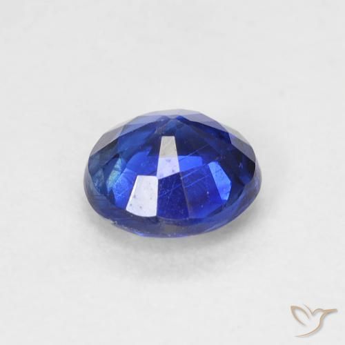 Kyanite Gemstone in 5.2 mm Size for Sale, Kyanite Stone in Navy Blue Color