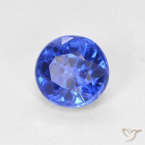 0.78 ct Blue Kyanite Stone, Natural Kyanite in Round Facet Shape for Sale