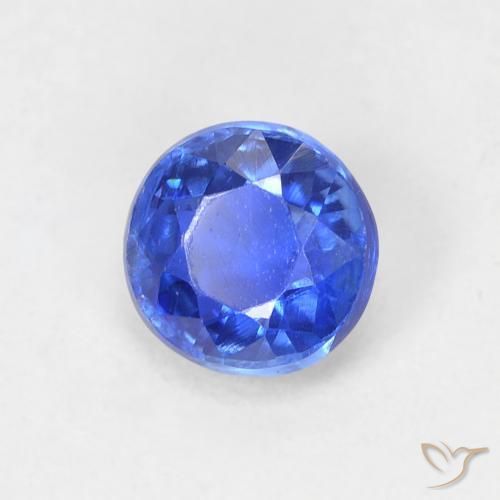 0.73 ct Blue Kyanite Stone, Natural Kyanite in Round Facet Shape for Sale