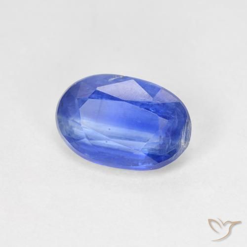 2.21 ct Blue Kyanite Stone, Natural Kyanite in Oval Facet Shape for Sale