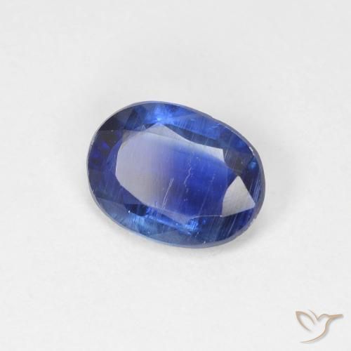 1.36 ct Blue Kyanite Stone, Natural Kyanite in Oval Facet Shape for Sale
