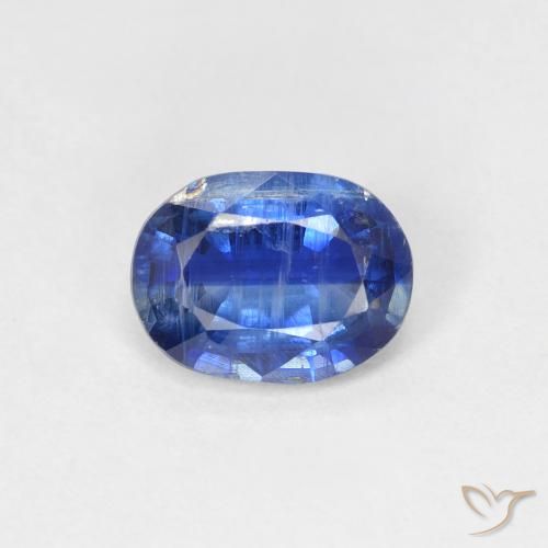 Cianite blu taglio ovale da 1,57 ct dal Nepal, dimensione 8,1 x 6,1mm, pietra preziosa naturale non trattati , purezza SI, Cianite Ovale sfaccettato da 1 pz, durezza Mohs di 6 - 7, Photo A