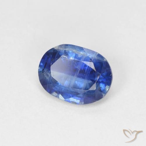 1.57 ct Blue Kyanite Stone, Natural Kyanite in Oval Facet Shape for Sale