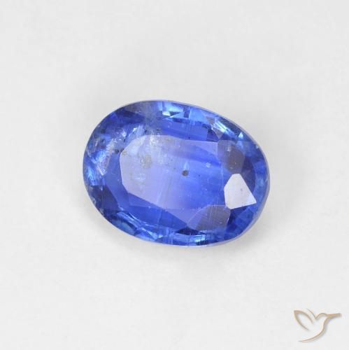 1.49 ct Blue Kyanite Stone, Natural Kyanite in Oval Facet Shape for Sale