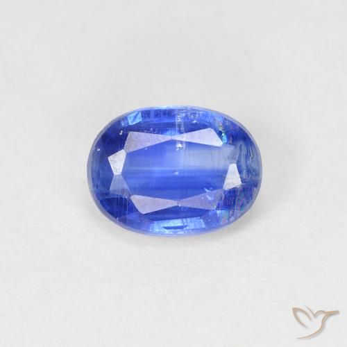 Cianite Ovale sfaccettato da 1,71 ct dal Nepal, dimensione 8 x 6mm, purezza SI, pietra preziosa naturale non trattati, Cianite 1pc in colore vero blu, durezza Mohs di 6 - 7, Photo A