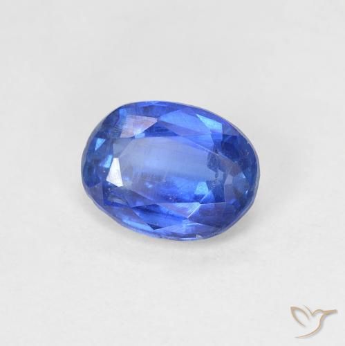 1.59 ct Blue Kyanite Stone, Natural Kyanite in Oval Facet Shape for Sale