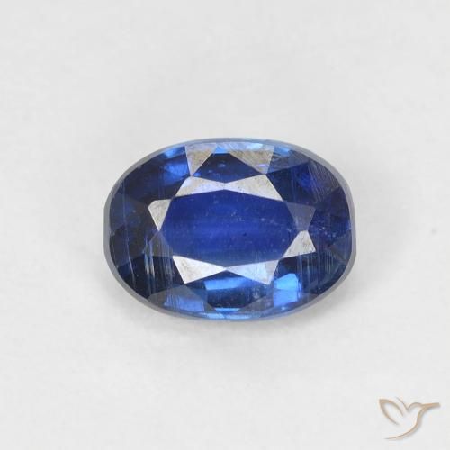 1.14ct Natural Dark Blue Kyanite, Oval, SI