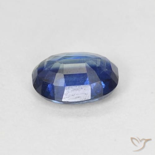 Kyanite Gemstone in 7.2 x 5.2 mm Size for Sale, Kyanite Stone in Dark Blue Color
