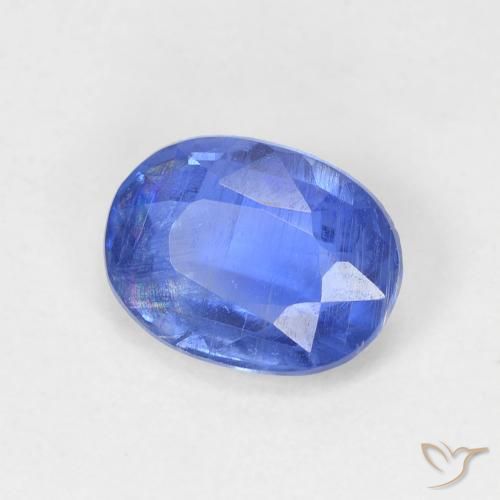 1.17 ct Blue Kyanite Stone, Natural Kyanite in Oval Facet Shape for Sale