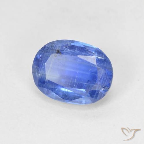 1.79 ct Blue Kyanite Stone, Natural Kyanite in Oval Facet Shape for Sale