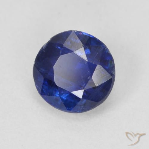 0.78 ct Blue Kyanite Stone, Natural Kyanite in Round Facet Shape for Sale